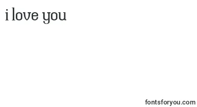 UranosDemo font – I Love You Fonts